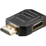 Goobay Adaptador HDMI™ em ângulo 270° horizontal, 8K @ 60 Hz, banhado a ouro (65750)