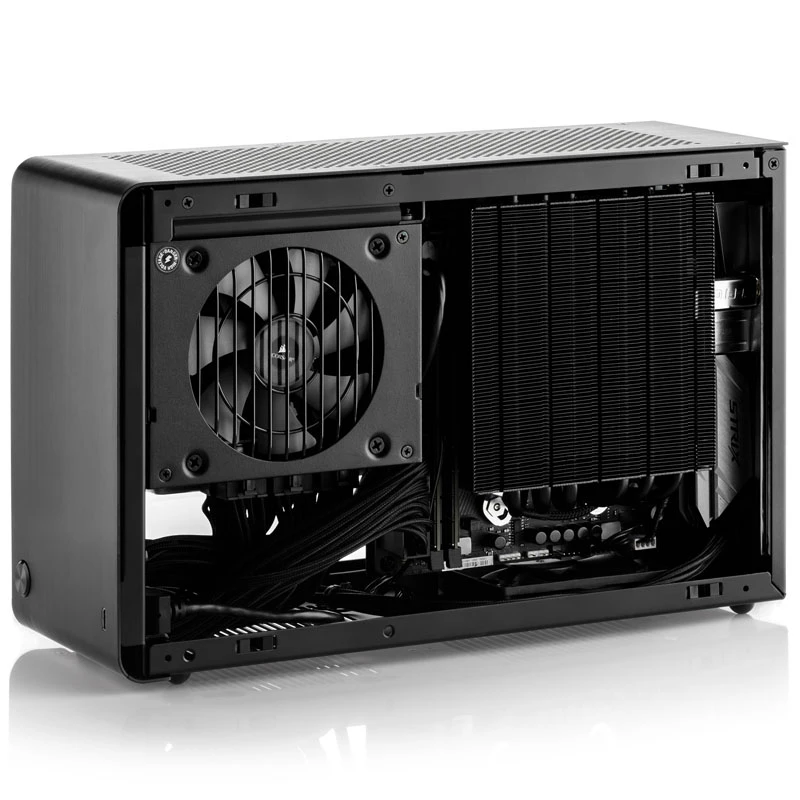 DAN Cases A4-SFX V4.1 - Prateado + Alpenföhn Preto Ridge - 120 mm