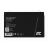 Bateria recarregável de chumbo-ácido selada Green Cell AGM12 6 V 7000 mAh preto