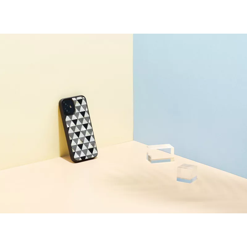 Capa de proteção iKins para Apple iPhone 12 mini, estrutura piramidal, preto