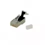 Conector de rede ROLINE - RJ-45 (M) - CAT 6 - moldado - transparente (embalagem de 10)