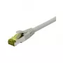 Cabo patch RJ45, CAT6A 500 MHz, 3 m, cinzento, S-STP (S/FTP), TPE/LSZH (Ultraflex), AWG26, com cabo bruto Cat.7, Synergy 21 (S217606)