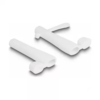 Tampa antipoeira DeLOCK para ficha USB Type-C e ficha Apple Lightning conjunto 2 unid. branco