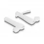 Tampa antipoeira DeLOCK para ficha USB Type-C e ficha Apple Lightning conjunto 2 unid. branco