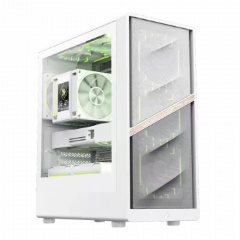 Caixa Gamemax | AERIS 330 MW | branco | Mini-Tower | fonte de alimentação não incluída