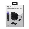 Leitor de cartões inteligentes Qoltec 50632 USB 2.0 preto cabo 1m