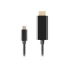 Cabo adaptador de vídeo LANBERG CA-CMHD-10CU-0030-BK, USB Type-C para HDMI 2.0, 3 m, 18 Gbit/s, 4K