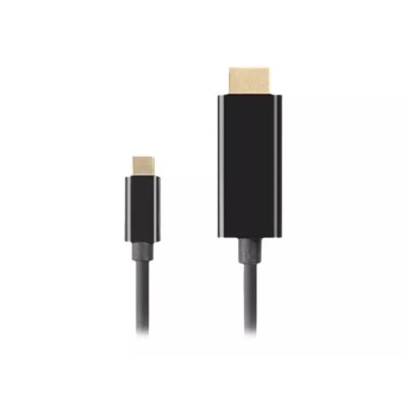 Cabo adaptador de vídeo LANBERG CA-CMHD-10CU-0030-BK, USB Type-C para HDMI 2.0, 3 m, 18 Gbit/s, 4K