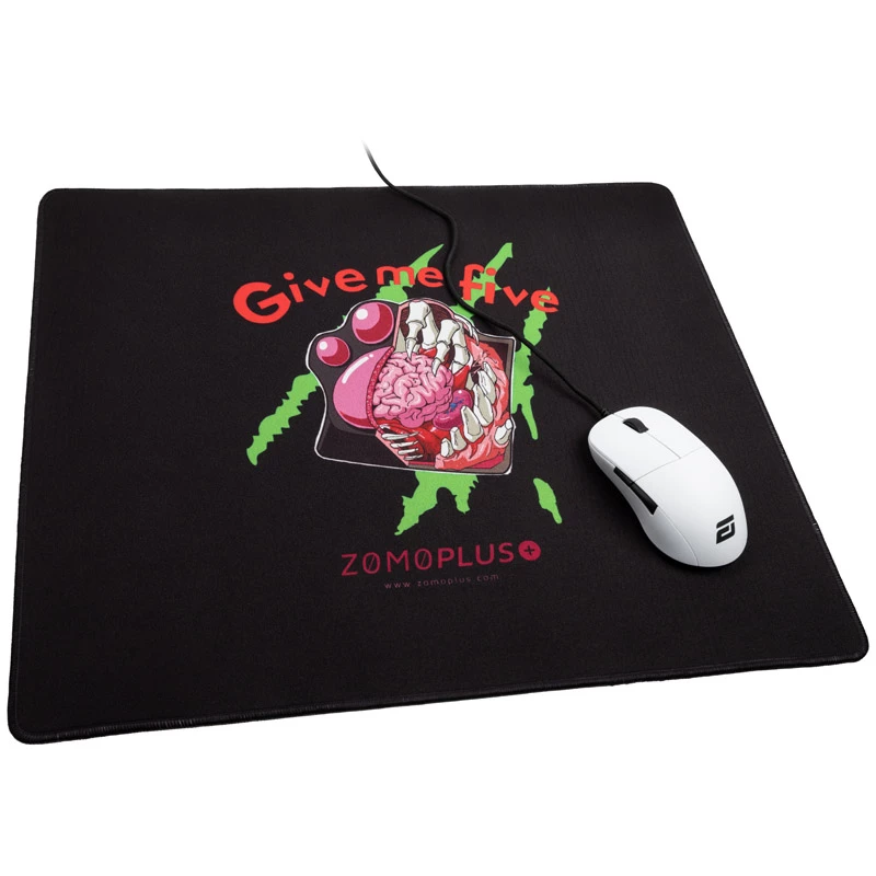 Tapete de rato ZOMOPLUS Give Me Five Gaming 500×420 mm, preto
