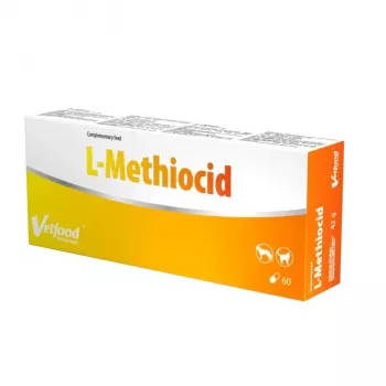 VETFOOD L-Methiocid - suplemento para cães e gatos - 60 unid.
