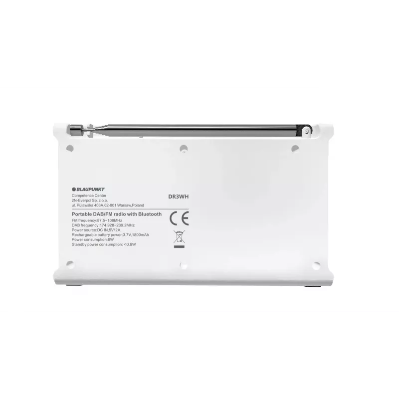 Rádio portátil Blaupunkt DR3WH branco