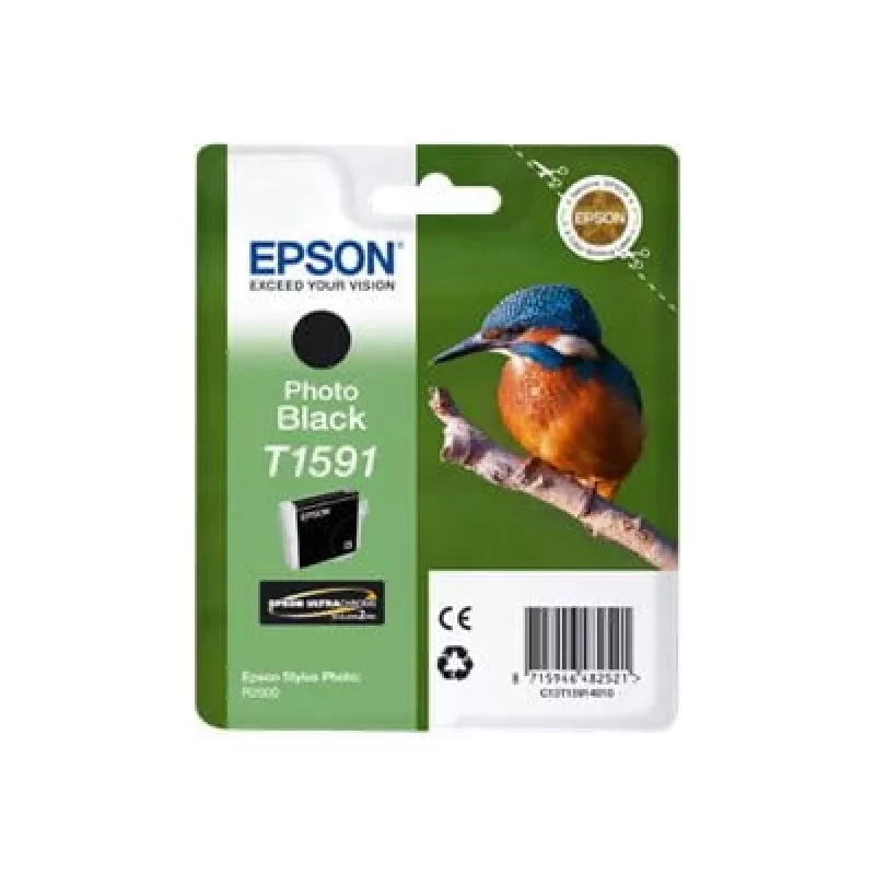 Cartucho EPSON tinta foto preto T1591 1 x 17 ml Ultrachrome Hi-Gloss2
