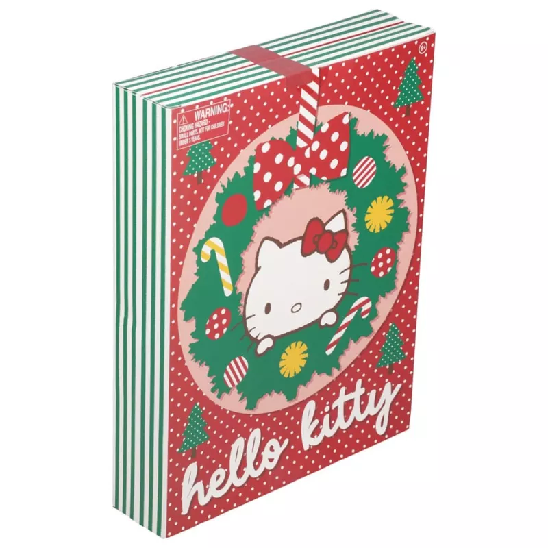 Calendário de advento Paladone Hello Kitty papelaria conjunto de 24 dias com presentes diários de papelaria