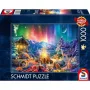 Romance de fogueira sob o céu estrelado, puzzle 1000 peças