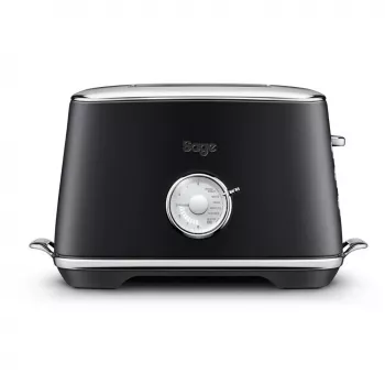 Torradeira Sage The Toast Select Luxe 2 fatias 1000 W preta, caixa em aço inoxidável, controlo de tostagem variável