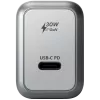 Carregador para dispositivos móveis Satechi ST-UC30WCM-EU — carregador AC universal para interior com 1× USB-C, Preto/Prateado
