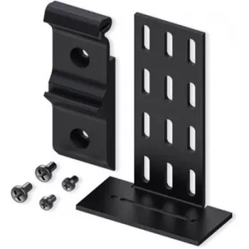 Kit de montagem TELTONIKA PR5MEC23 — ABS preto e aço para instalação segura do dispositivo