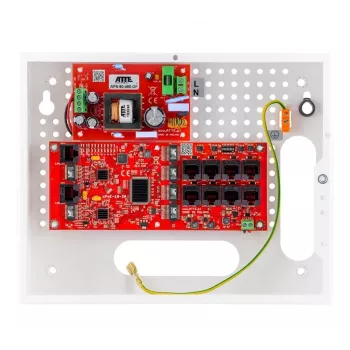 Switch de rede ATTE IP-8-20-E para 8 câmaras IP com alimentação 20W