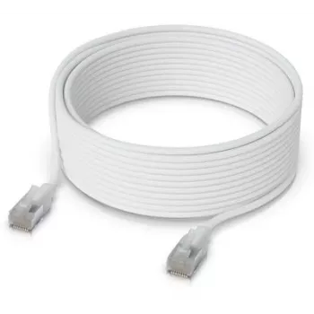 Cabo de rede Ubiquiti UACC-Cable-Patch-EL-C6A-12M-W RJ-45 Cat6a 12m branco transparente