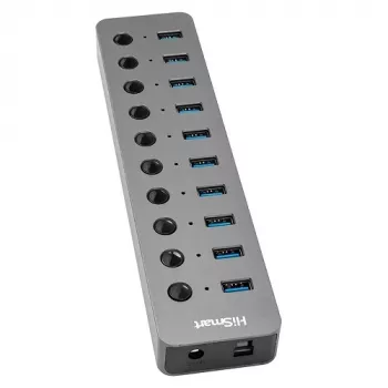 Adaptador USB Type-A 3.0 – 10 portas USB 3.0 com interruptores
