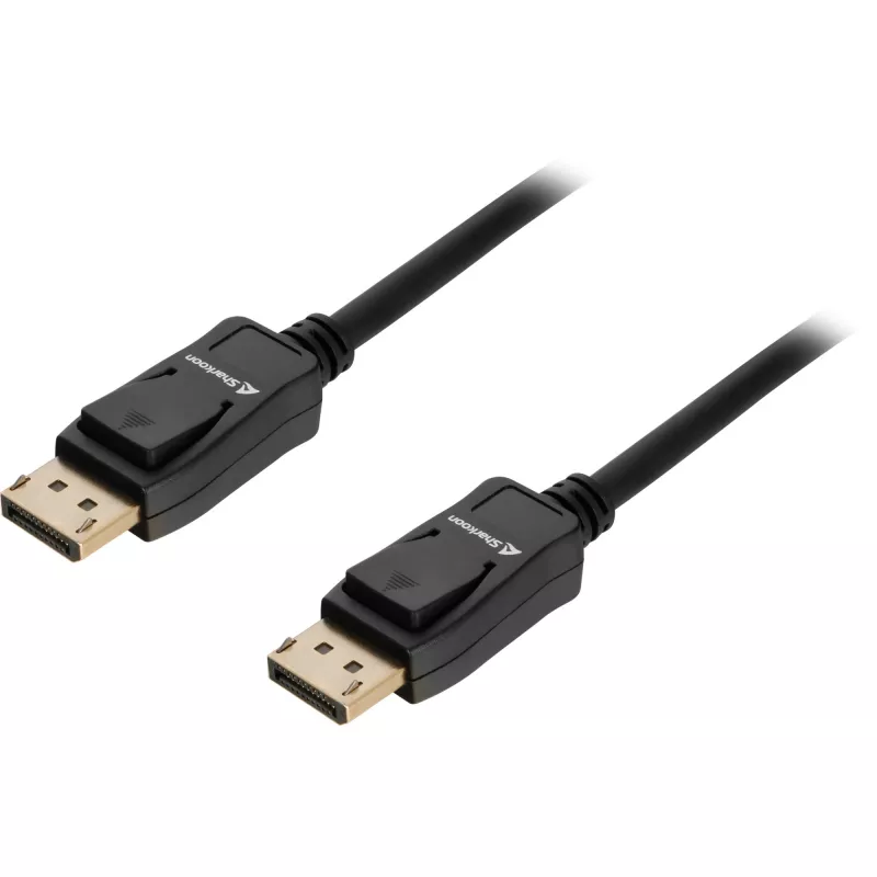 Cabo DisplayPort 1.4 (macho > macho) 8K (preto, 5 metros)