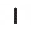 Cabo de extensão elétrica Lanberg PS0-05F-0300-BK 3m 5 tomadas AC interior preto
