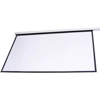Tela de projeção EUROLITE 300 cm 16:9 modelo 80901163 para montagem na parede ou no teto