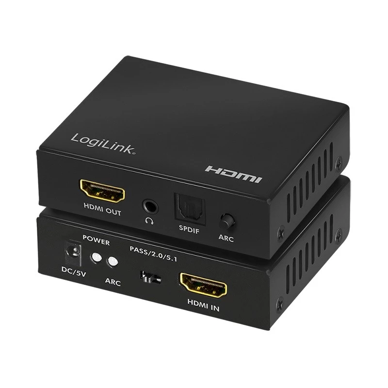 Extrator de áudio HDMI 2CH/5.1CH, 4K/60Hz