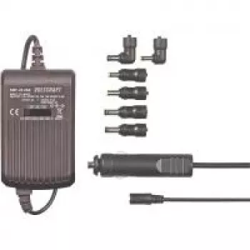 Fonte de alimentação para portátil Voltcraft SMP-45 USB 45 W, saída selecionável 9,5 V/12 V/15 V/16 V/18 V, porta de carregamento USB