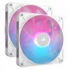 Corsair iCUE LINK RX140 RGB conjunto inicial duplo de ventoinhas de caixa, PWM, 140 mm, 2 unid., branco