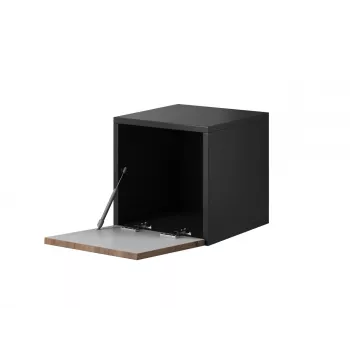 Armário de arrumação fechado Cama ROCO RO5 37/37/39 branco/preto/branco