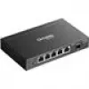 Switch de rede TP‑LINK SG2206MP L2 Gigabit Ethernet PoE 5 portas (5x Gigabit, 1x SFP, PoE+ 4 portas, orçamento 63W)