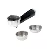 Jata JECA2525 máquina de café expresso, 20 bar, 850 W, depósito de água de 1,8 l, tubo de vapor, preta / aço inoxidável