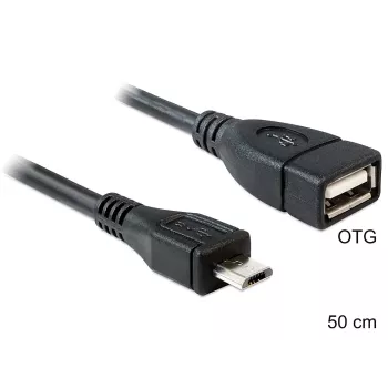Cabo USB DeLOCK 50 cm Micro-USB B USB 2.0 A 83183