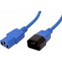 Cabo de alimentação ROLINE 19.08.1527 azul 0,8 m conector fêmea C14 conector fêmea C13 (19.08.1527)