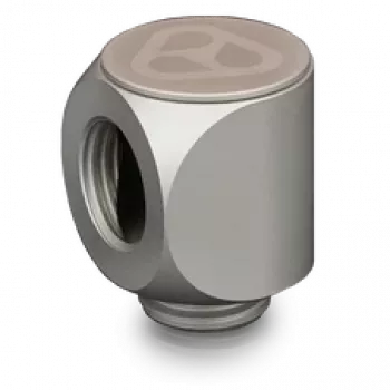 Thermal Grizzly DeltaMate Rotary 90° – conector de refrigeração líquida, níquel mate, 1 unid. (TG-DM-FIT-0203)
