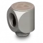 Thermal Grizzly DeltaMate Rotary 90° – conector de refrigeração líquida, níquel mate, 1 unid. (TG-DM-FIT-0203)