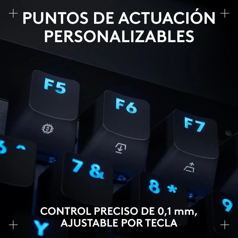 Teclado Logitech G PRO X TKL RAPID gaming USB QWERTY preto