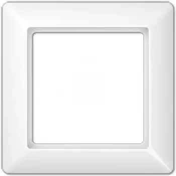 Placa de cobertura para interruptores de parede JUNG AS 581 WW branco, duroplasto, 80,5×80,5 mm