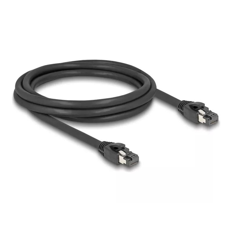 DeLOCK Cabo de rede RJ45 Cat.8.1 S/FTP 2m 40Gbps preto