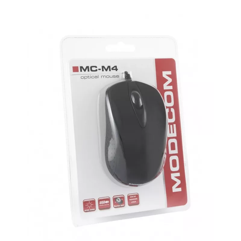 Modecom MC-M4 Rato USB Type-A Ótico 800 DPI ambidestro