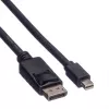 Cabo DisplayPort Roline, DP macho - Mini DP macho, preto, 1,5 m (11.04.5638)
