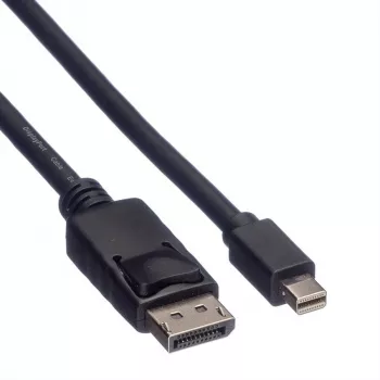 Cabo DisplayPort Roline, DP macho - Mini DP macho, preto, 1,5 m (11.04.5638)