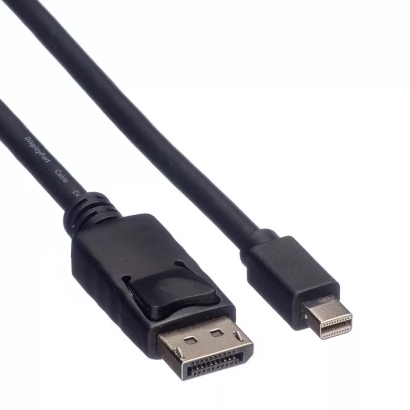 Cabo DisplayPort Roline, DP macho - Mini DP macho, preto, 1,5 m (11.04.5638)