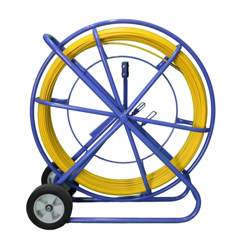 Mola de passagem de cabos Extralink 9mm 250m, fibra de vidro FRP, amarelo