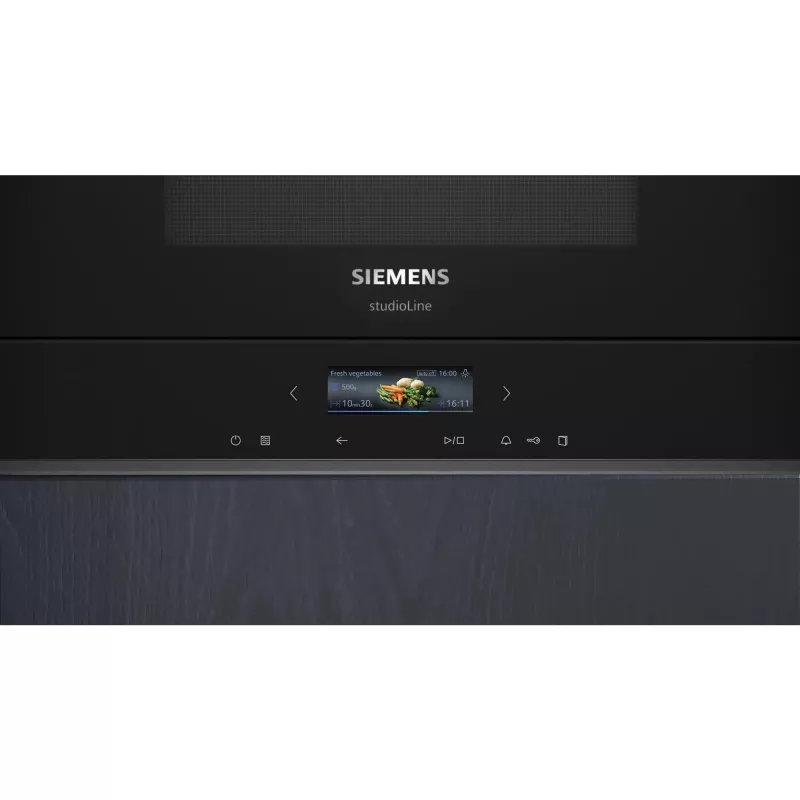 Siemens iQ700 BE732L1B1 Micro-ondas preto Micro-ondas combinado de encastrar 21 L 900 W