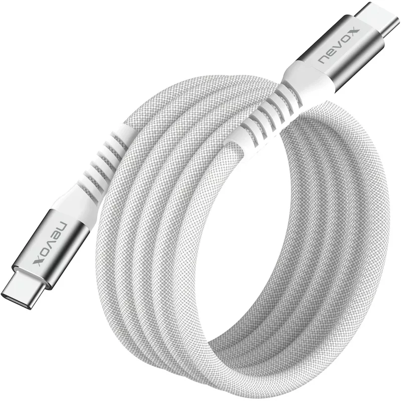 Cabo USB-C para USB-C Nevox 2478 – USB 2.0, 48V 5A, 240W, macho para macho