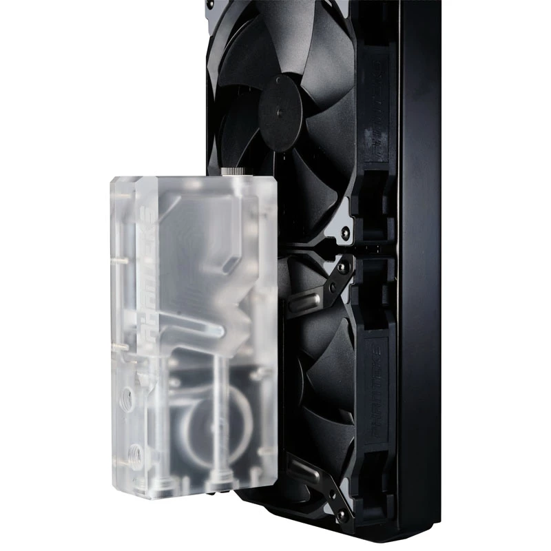 Phanteks Glacier R160C reservatório, placa traseira de acrílico transparente, DRGB LED