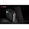 Caixa de PC SAVIO Noctis Flow RGB — Cube, ATX/Mini-ITX, 3 ventoinhas frontais de 120 mm, janela lateral em vidro temperado, GPU máx. 35 cm