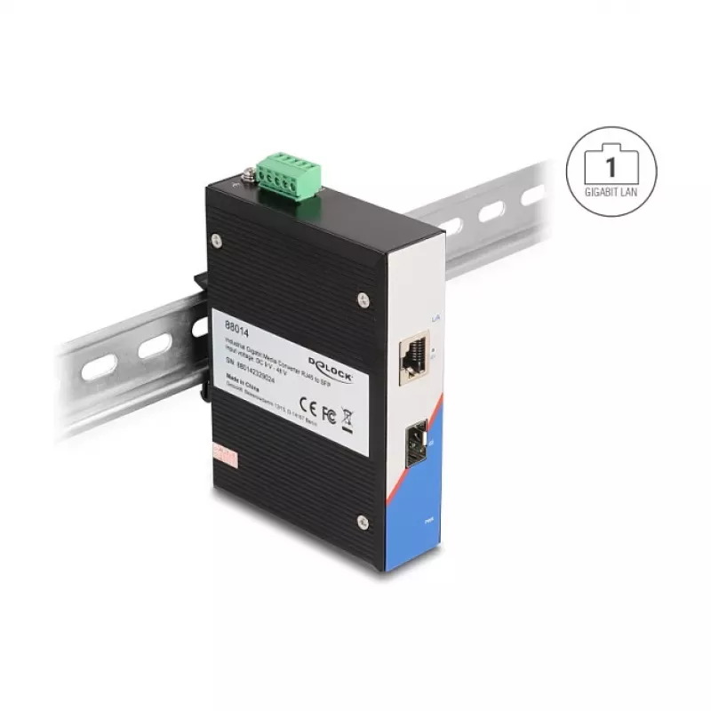 Switch não gerido DeLOCK 88014 Gigabit Ethernet 10/100/1000 preto